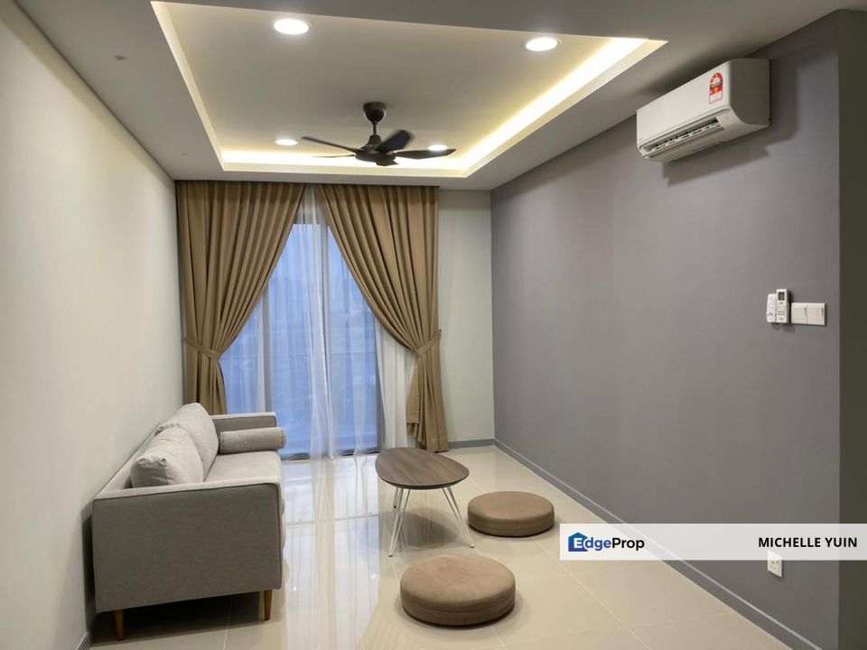 United Point Residence Fully furnished North Kiara 2+1room 2bath Segambut Dalam 2cps Kepong Menjalara facing KLCC directly connected to mall Dutamas, Kuala Lumpur, Segambut