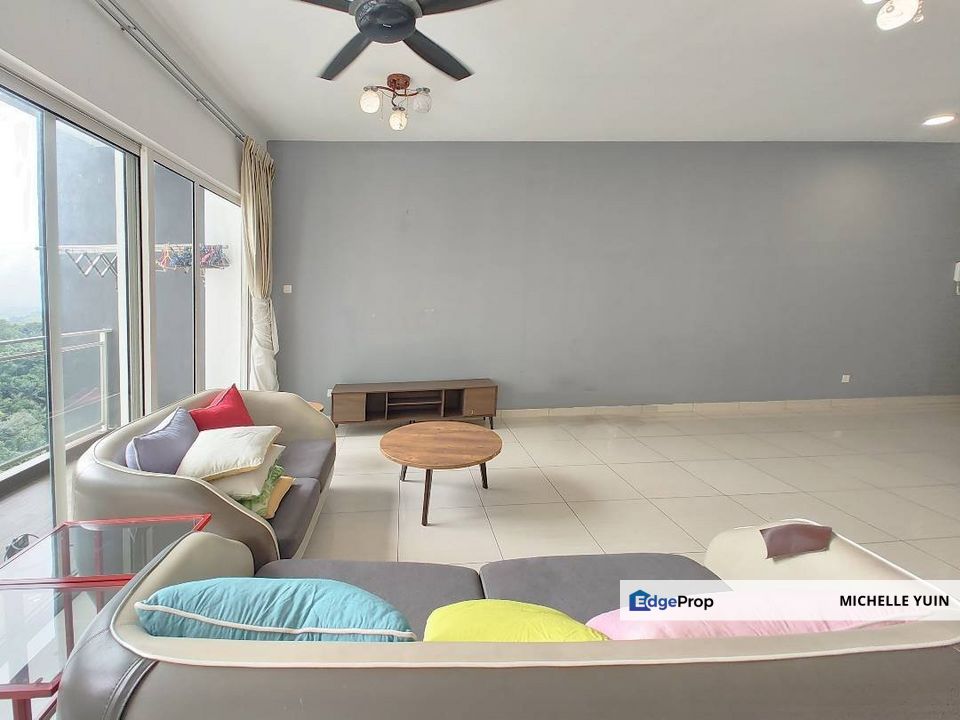 Foresta condo Bandar Sri Damansara partial furnished Persiaran Meranti corner lot Kepong 4R3B Kota 2cp Aman Puri facing pool and forest Desa spacious , Selangor, Bandar Sri Damansara