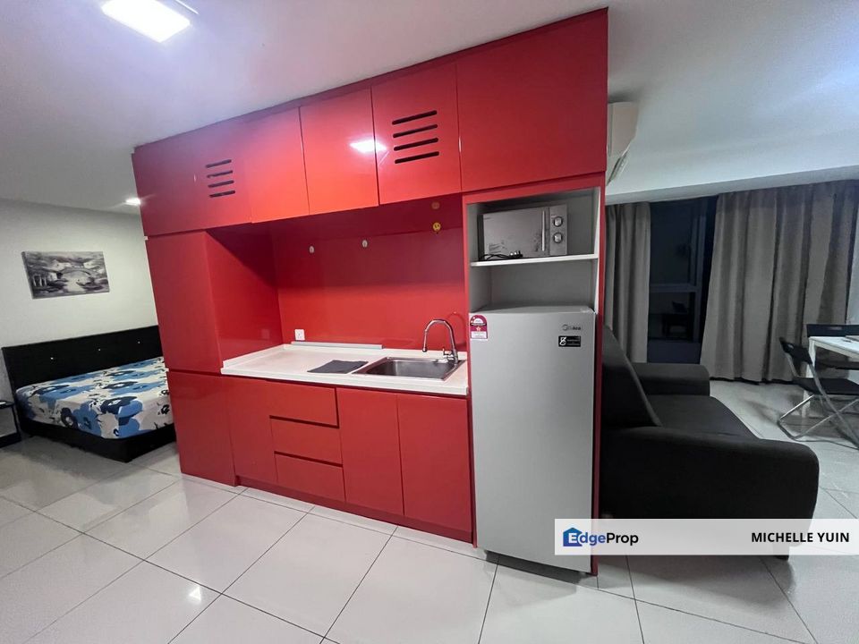 Halo Sunday almost fully furnished Empire City studio PJU connected to Hextar World mall ready now Damansara Perdana private bathroom Neo Ritze invest, Selangor, Damansara Perdana