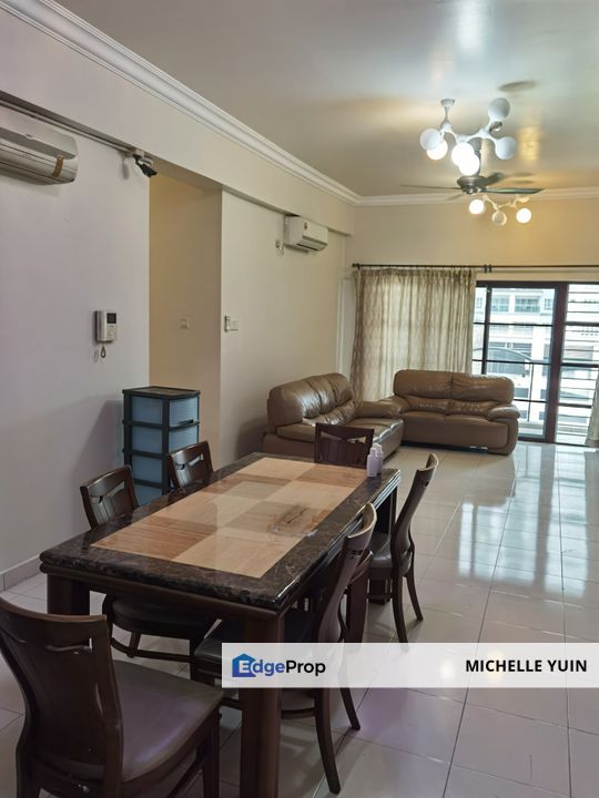 Hartamas Regency 1 fully furnished Dutamas 3+1rooms Desa Sri 3baths Mont Kiara 2carparks North Segambut ready now Duta actual photo International scho, Kuala Lumpur, Dutamas