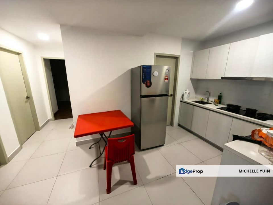 Arunya condo KL North fully furnished Kepong 3R2B Sri Segambut Pintasan 2cp actual photo Jinjang low floor Udang Siar many units for rent with balcony, Kuala Lumpur, Kepong