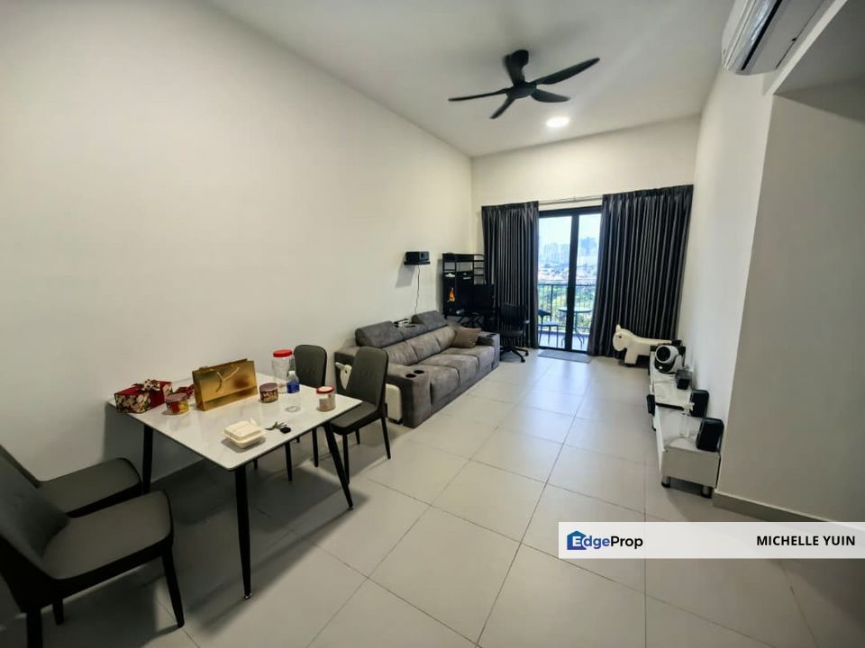 Arunya condo KL North fully furnished Kepong 3R2B Sri Segambut Pintasan 2cp actual photo Jinjang low floor Udang Siar many units for rent with balcony, Kuala Lumpur, Kepong