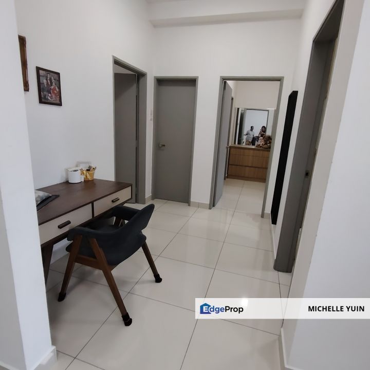 Legend Heights condo Taman Sri Segambut originally 4rooms converted into 3rooms Udang Siar 2baths 2carparks Kepong Baru high floor North Kiara few uni, Kuala Lumpur, Segambut