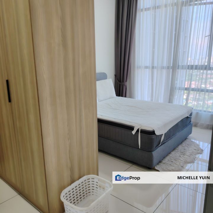 Legend Heights condo Taman Sri Segambut originally 4rooms converted into 3rooms Udang Siar 2baths 2carparks Kepong Baru high floor North Kiara few uni, Kuala Lumpur, Segambut