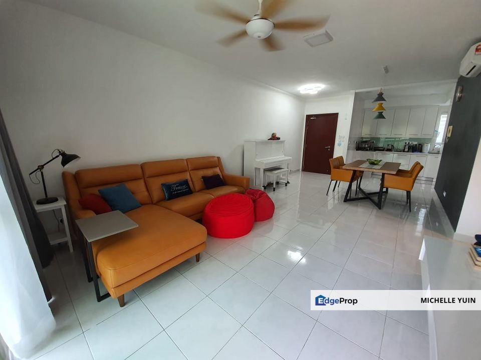 Kiara Designer Suites fully furnished Mont Kiara 3R2B 2cp Garden International School with balcony Segambut Dalam actual photos Sunway 163 mall ready , Kuala Lumpur, Mont Kiara