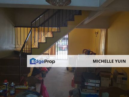 3 storey terrace end lot Taman Sri Muda Seksyen 25 Shah Alam 3R3B individual title low downpayment vacant now, Selangor, Shah Alam