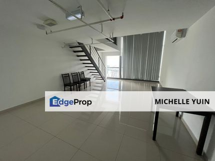 Pinnacle SOHO Duplex Petaling Jaya partial furnished Seksyen 51a PJS 52 1room 2baths LRT Taman Jaya Asia aircond Utara vacant now, Selangor, Petaling Jaya