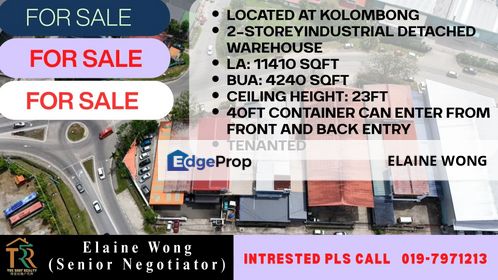 Kolombong Industrial Estate | 2-Storey Semi Detached Warehouse | Strategy Location | Kota Kinabalu, Sabah, Kota Kinabalu
