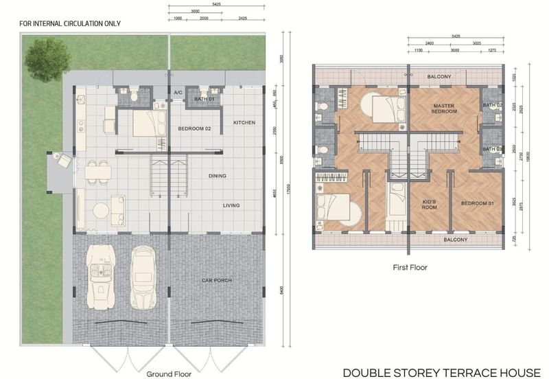 Keningau New Landed House | Phase 1 | 2-Storey Intermediate Terrace House | Flood-Free Area | For Sale