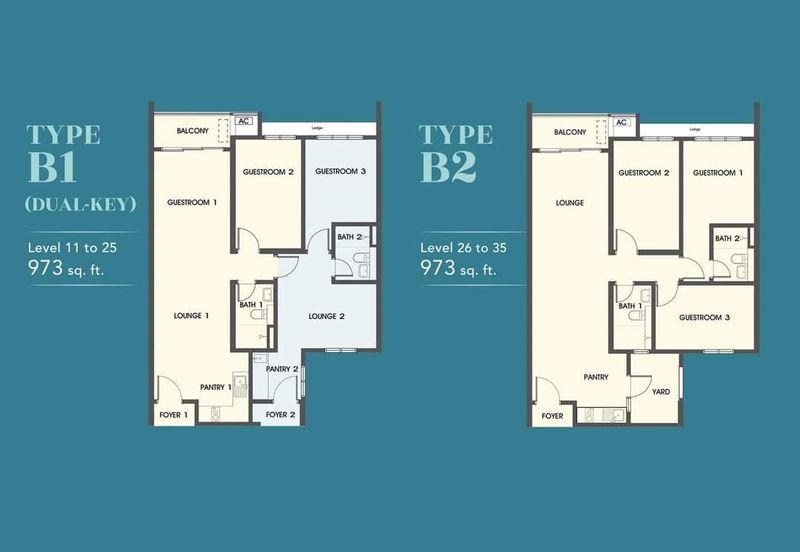 Likas Vue | Service Suite | 973sqft | Seaview | Kota Kinabalu