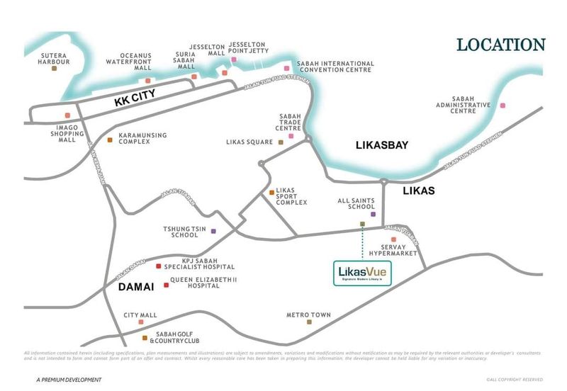 Likas Vue | Service Suite | 973sqft | Seaview | Kota Kinabalu