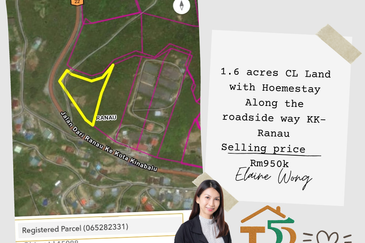 CL Land with Homestay | 1.6 acres | Roadside near Strawberry Garden Resort | Ranau