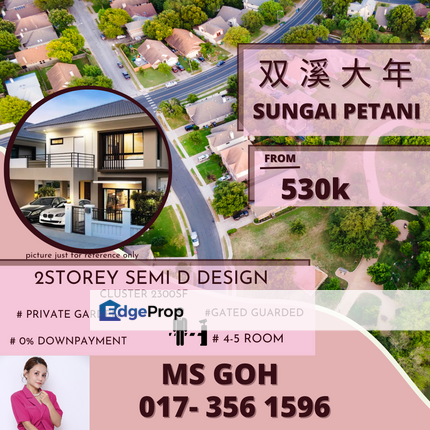 SEMI D DESIGN 4 TO 5 Room GATED GUARDED FREEHOLD 0% DOWNPAYMENT, Kedah, Sungai Petani