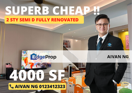 Avenue 6 Bandar Tun Hussein Onn  Semi D @ Renovated 400k Fully Extend , Selangor, Batu 9th Cheras