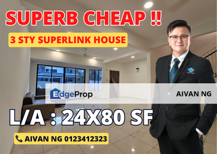 Tropicana Cheras, Kajang, Selangor Superlink House, Selangor, Kajang