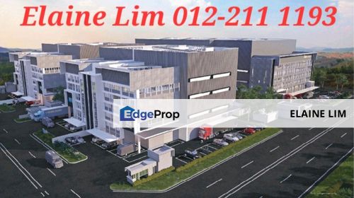 Bukit Jelutong Freehold Brand New Semi-D Factory cum Warehouse For Sale. Prime Industrial Location Elegant Facade, Easy Access to Major Highways., Selangor, Shah Alam