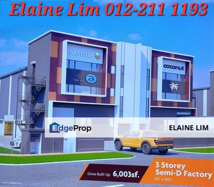 Puncak Alam半独立厂房出售Alam Perdana Central Hub, Semi-D Factory FOR SALE. Main Road Frontage Industrial Park. Spacious, Strategic & Valuable !, Selangor, Bandar Puncak Alam