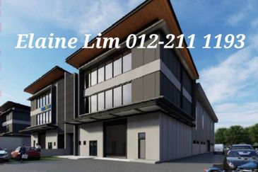 Telok Gong Port Klang半独立厂出售 3 Storey Semi-Detached Factory For Sale. Next to Pulau Indah. Close to Seaports, Easy Access via KESAS Highway