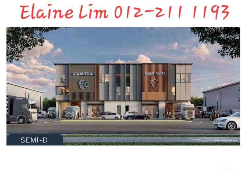 Banting 半独立厂出售 Olak Lempit Industrial Park. Freehold Semi-D Factory with Lift For Sale. Guarded Community, CLQ available, via 7 Major Highways.