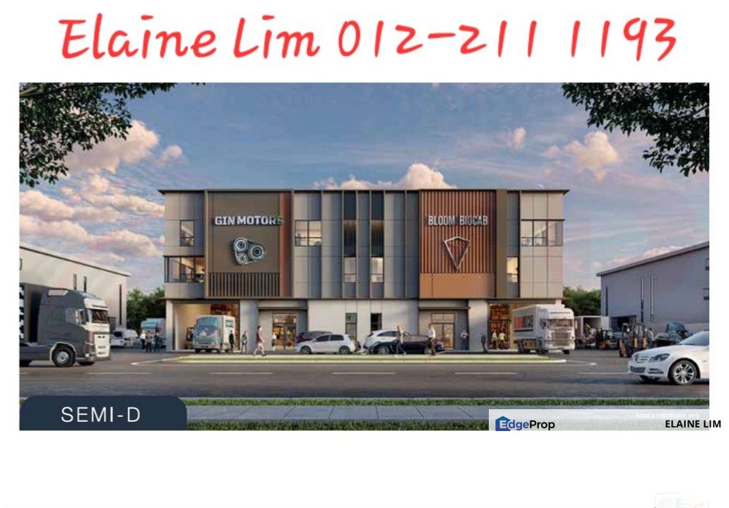 Banting 半独立厂出售 Olak Lempit Industrial Park. Freehold Semi-D Factory with Lift For Sale. Guarded Community, CLQ available, via 7 Major Highways., Selangor, Kuala Langat