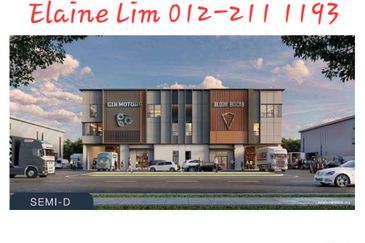 Banting @ Bukit Changgang半独立厂出售 New Industrial Park. Freehold Semi-D Factory For Sale. Guarded Community, CLQ available, via 7 Major Highways.