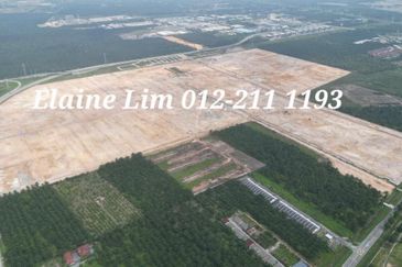 Bukit Changgang Banting工业地皮出售@ Kuala Langat. Freehold Industrial Land For Sale. Guarded Community, CLQ available, via 7 Major Highways