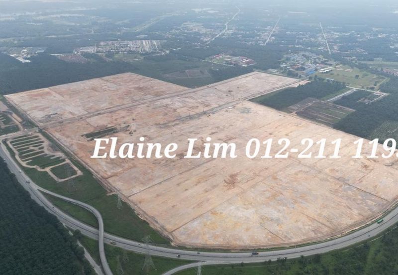 Bukit Changgang Banting工业地皮出售@ Kuala Langat. Freehold Industrial Land For Sale. Guarded Community, CLQ available, via 7 Major Highways