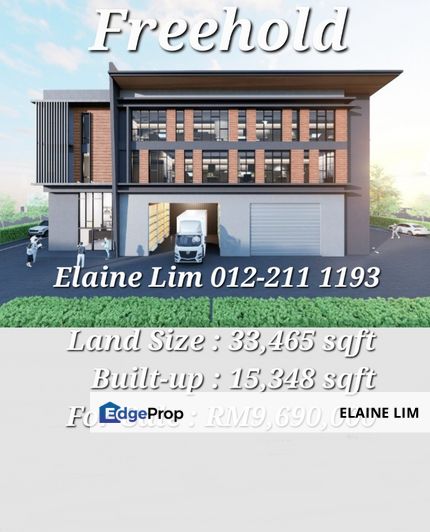 Rawang Kundang Freehold Detached Factory For Sale in Kawasan Perindustrian Kundang. Easy access to LATAR, PLUS & NKVE, Selangor, Rawang