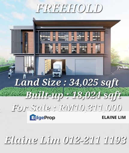 Rawang Tasik Puteri Freehold Detached Factory For Sale in Taman Industri Puteri Permai. Close Proximity to Plaza Toll LATAR, Guthrie & NKVE Expressway, Selangor, Rawang