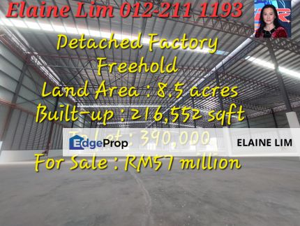 New Huge Detached Factory For Sale @ Taman Teknology 2, Bandar Baru Enstek, Negeri Sembilan, Negeri Sembilan, Labu