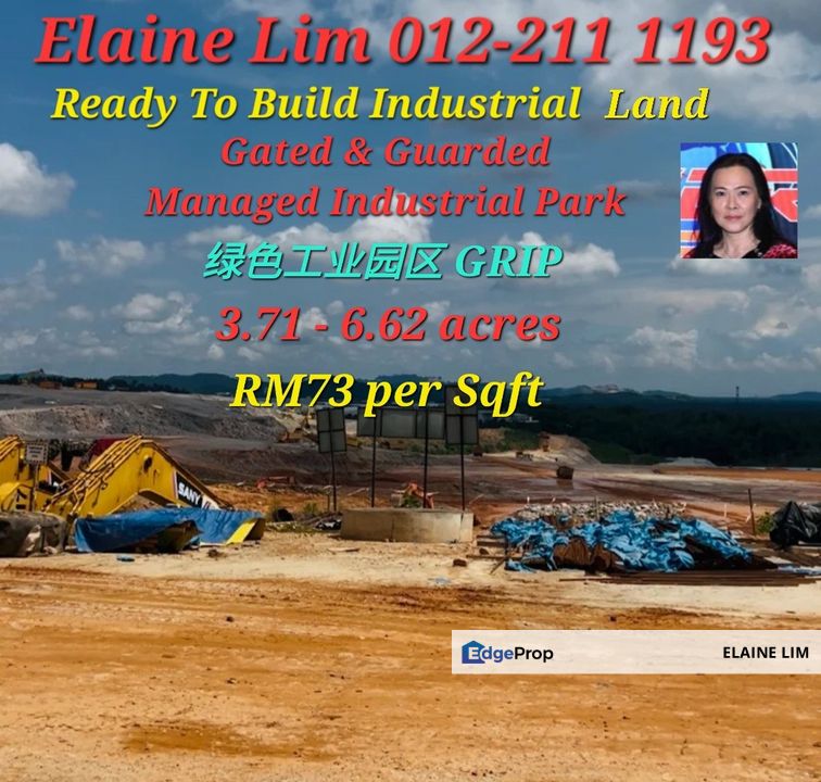 Kota Puteri Batu Arang @ GRIP Managed Industrial Park, Ijok - with Full Infrastructure & Ready To Build Land. Excellent connectivity via LATAR & GCE, Selangor, Batu Arang