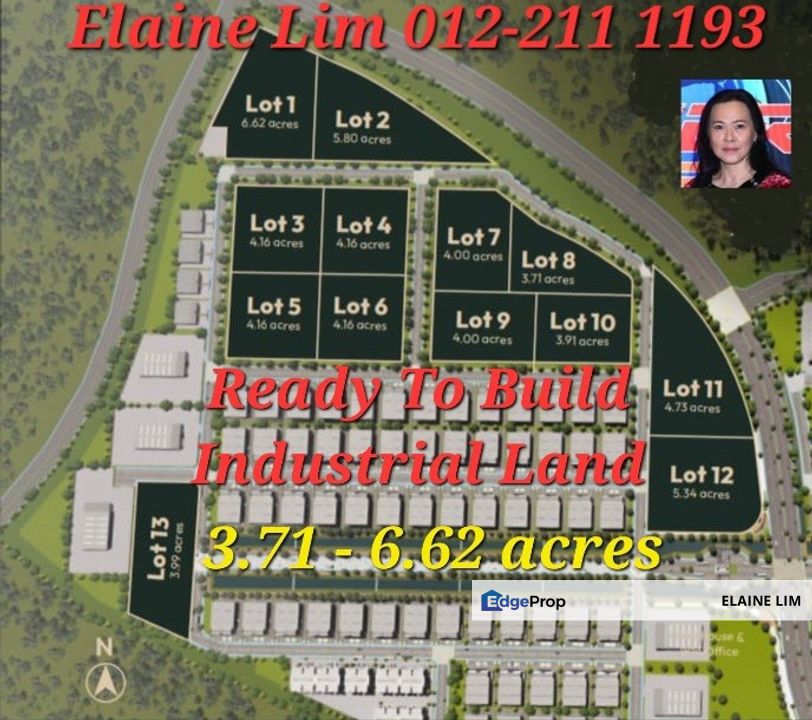 Kota Puteri Batu Arang @ GRIP Managed Industrial Park, Ijok - with Full Infrastructure & Ready To Build Land. Excellent connectivity via LATAR & GCE, Selangor, Batu Arang