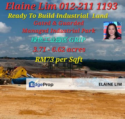 Build Your Factory @ GRIP Managed Industrial Park, Ijok - with Full Infrastructure & Ready To Build Land. Excellent connectivity via LATAR & GCE, Selangor, Kuala Selangor