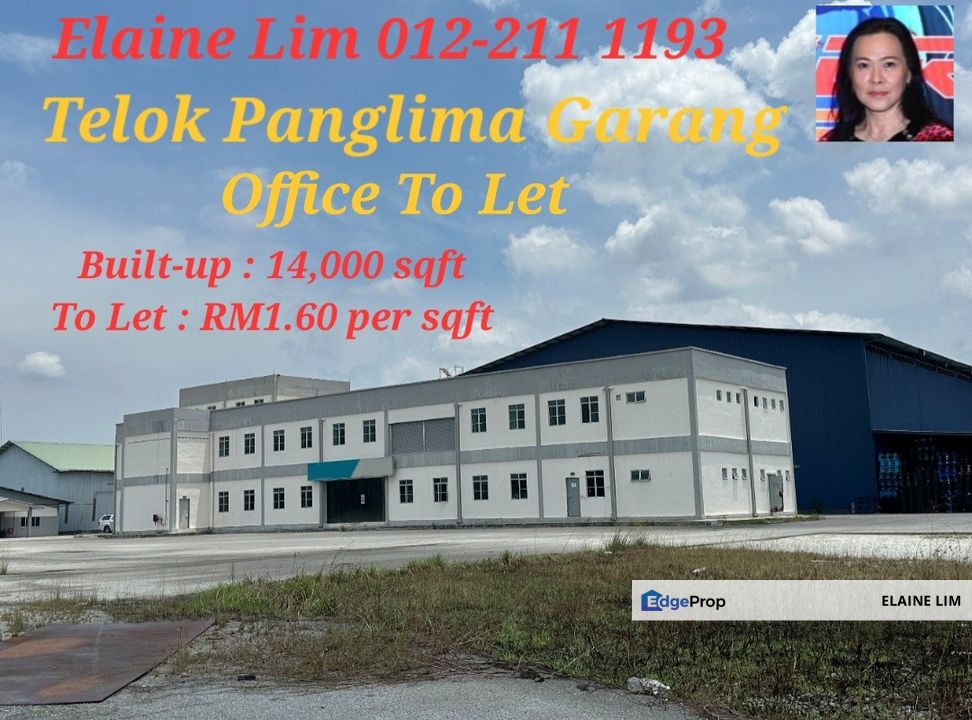 Telok Panglima Garang Office FOR RENT, Ready To Move In - Standalone Office at Industrial Area, Excellent Connectivity via SKVE & KESAS, Selangor, Kuala Langat