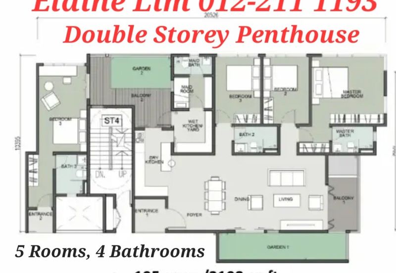 Kuala Lumpur Jalan Kuching Double Storey Penthous FREEHOLD Condo Excellent KL Accessibility, Spacious Layout, Low Density, 5 Tier Security.