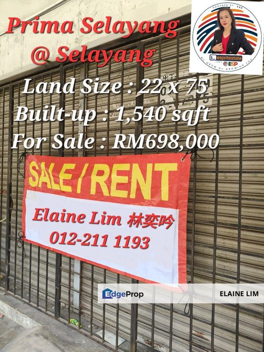 🔥 Prime Ground Floor Shop @ Prima Selayang | Opp UiTM Faculty Medicine Selayang | Behind 168 Park | High Traffic | RM698K, Selangor, Gombak
