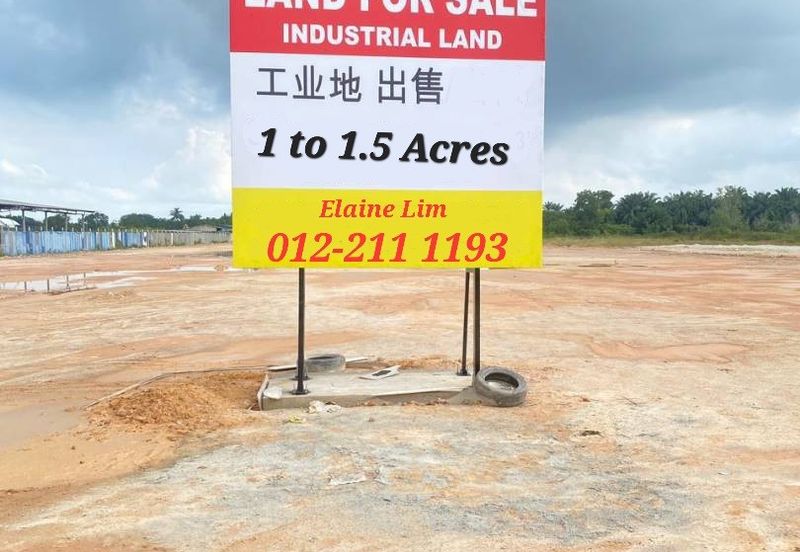 Kundang New Industrial Park. Detached Industrial Land For Sale  from 1 to 1.5 Acres. 5 minutes to LATAR, NKVE.