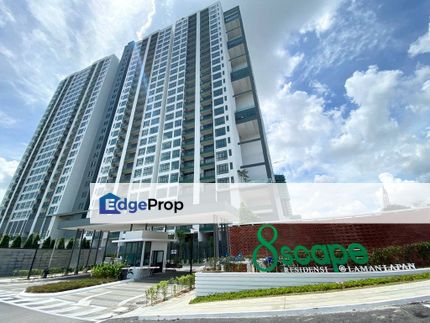 Freehold full loan 3 room service apartment at 8scape residence sutera perling iskandar puteri, Johor, Johor Bahru