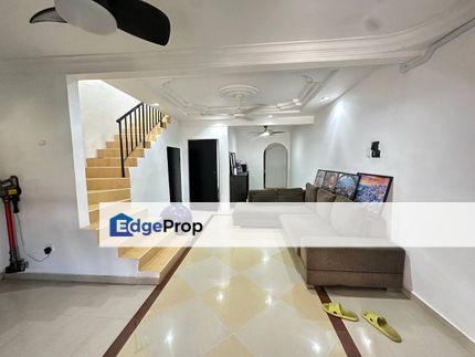 Freehold double storey medium cost landed house renovated at kangkar pulai skudai, Johor, Kangkar Pulai