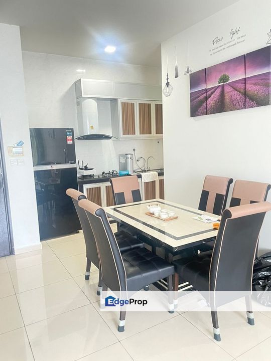 Freehold full loan 3 room service apartment at d'summit kempas utama skudai, Johor, Johor Bahru