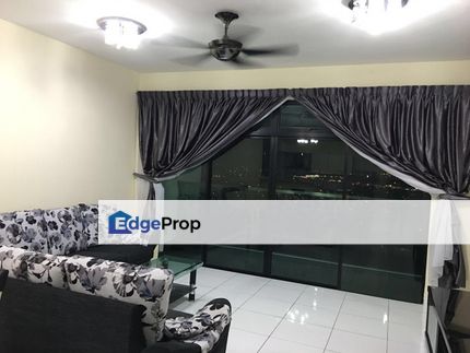 Freehold 4 room service apartment fully furniture and renovated at sky loft bukit indah, Johor, Johor Bahru