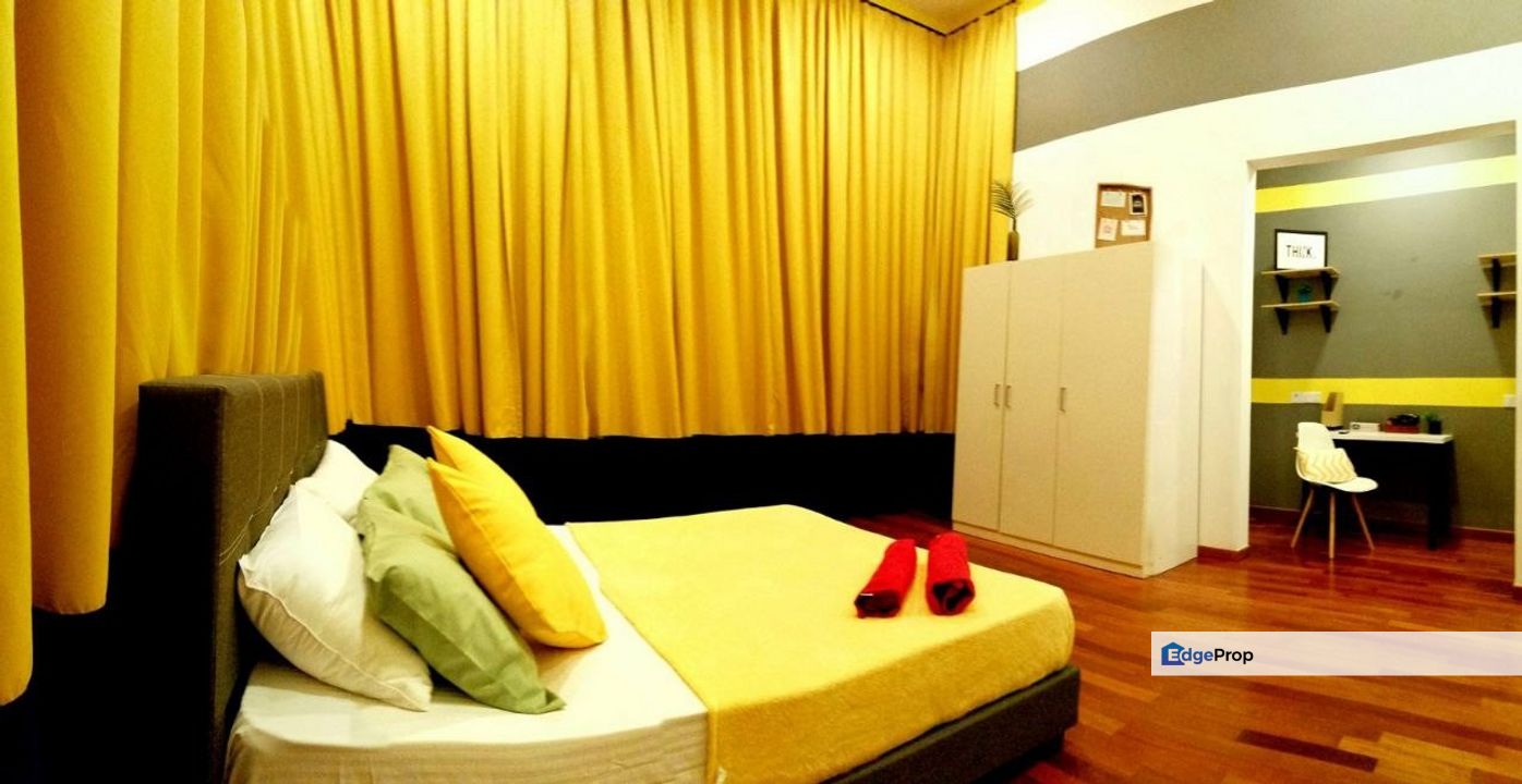 Freehold double storey cluster renovated at taman eko botani , Johor, Nusajaya