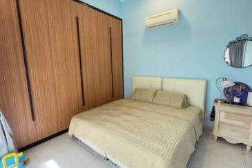 Freehold double storey cluster renovated at the green horizon hill iskandar puteri