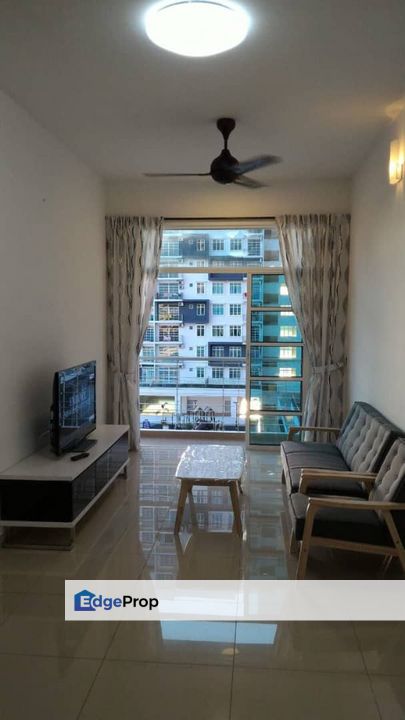 Freehold full loan 3 room service apartment at nusa height gelang patah, Johor, Gelang Patah