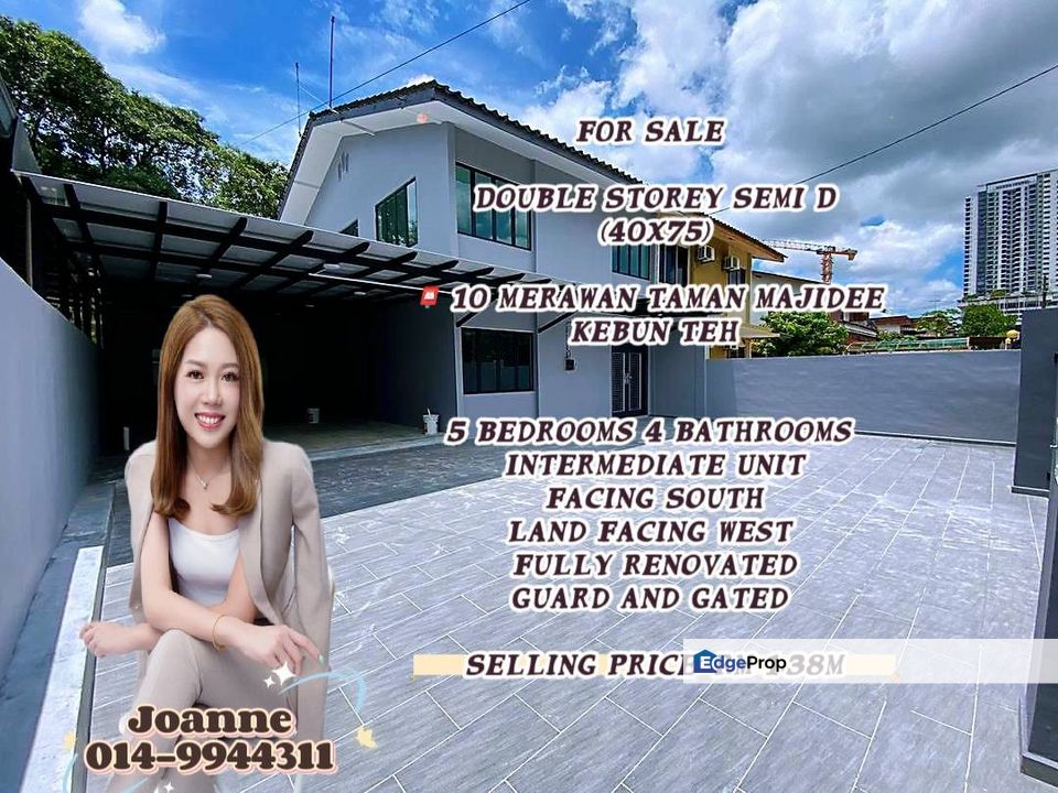 Double Storey Semi D @ 10 Jalan Merawan Taman Majidee, Kebun Teh, JB ...