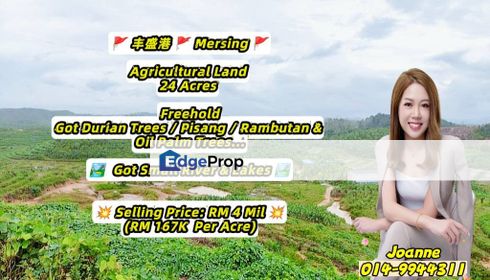 24 Acres Agricultural Land @ Mersing, Johor, Taman Air Merah, Kota Tinggi, Jemaluang, Johor, Mersing
