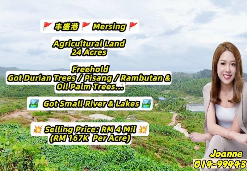 24 Acres Agricultural Land @ Mersing, Johor, Taman Air Merah, Kota Tinggi, Jemaluang