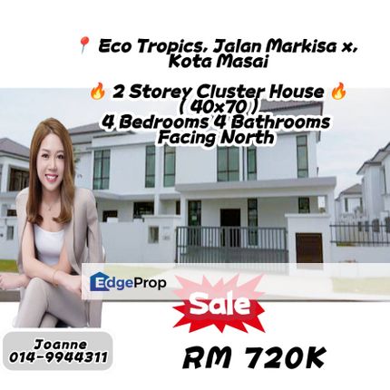 Double Storey Cluster @ Jalan Markisa x, Taman Kota Masai, Eco Tropics, Taman Scientex, Pasir Putih, Pasir Gudang, Johor, Pasir Gudang