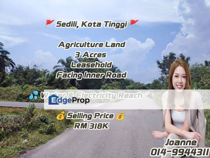  3 Acres Agriculture Land @ Tanjung Sedili, Kota Tinggi, Johor. Near Kampung Singapura, Kg Gembut, Johor, Kota Tinggi