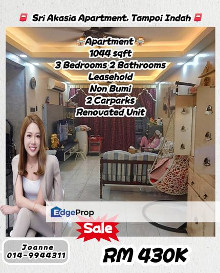 Sri Akasia Apartment @ Taman Tampoi Indah, Johor Bahru, Bukit Mewah, Tampoi Utama, Perling, Johor, Tampoi